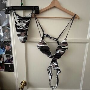 Brand New Fashion Nova Army Reserve Sunkini!